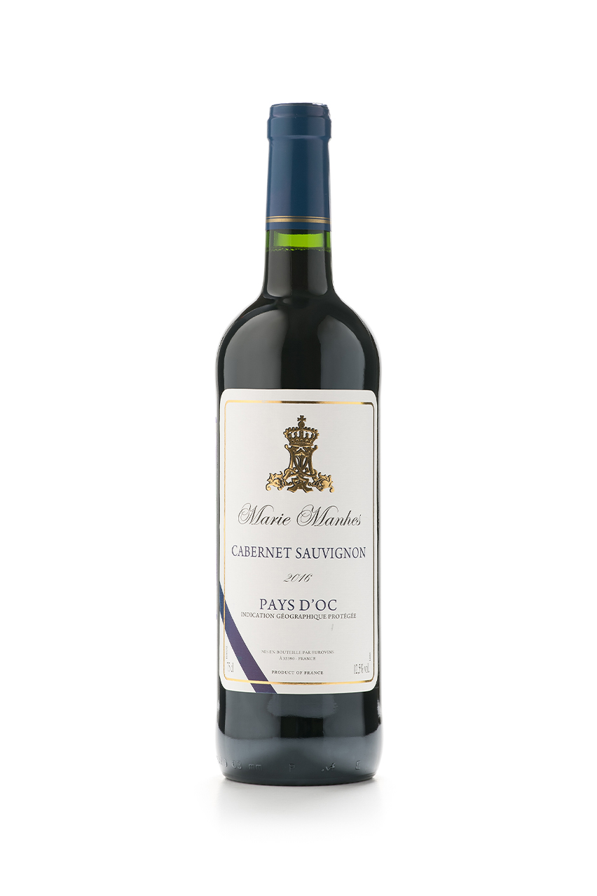 Вино Marie Manhes Cabernet Sauvignon, Франция, Лангедок-Руссийон, 0.75 |  Купить Вино Мари Манес Каберне Совиньон, IGP, красное, сухое, 0.75л в  Санкт-Петербурге - цена, отзывы, рейтинг | JOIA wine store