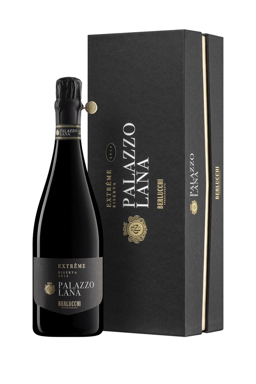 Игристое вино Берлукки Франчакорта Палаццо Лана, DOCG, экстра брют, 0.75л