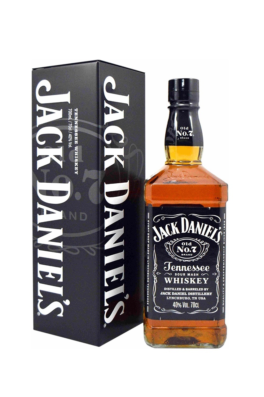 Виски Джек Дэниэлс, в подарочной упаковке, 0.7л