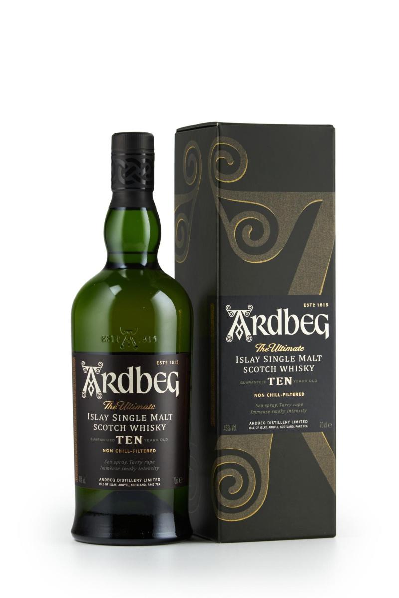 Виски Ардбег 10 лет, в подарочной упаковке, 0.7 л.