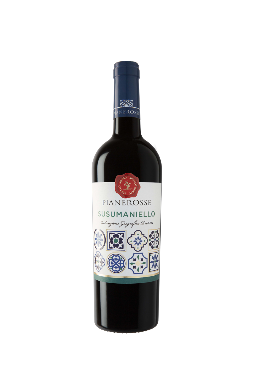 Вино Паололео Пианероссе Сузуманьелло, IGP, красное, полусухое, 0.75л