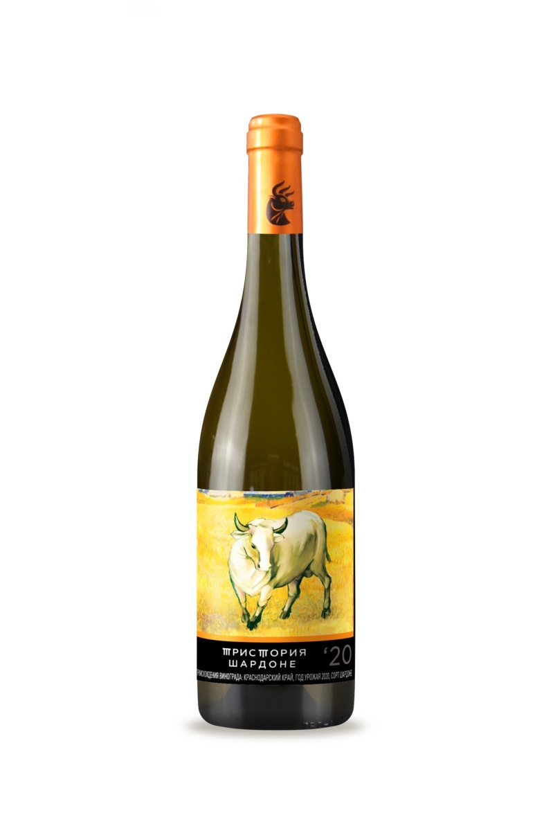 Вино Тристория Шардоне, белое, сухое, 0.75л