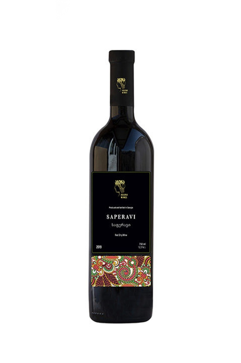 Вино Агуна Саперави, красное, сухое, 0.75л