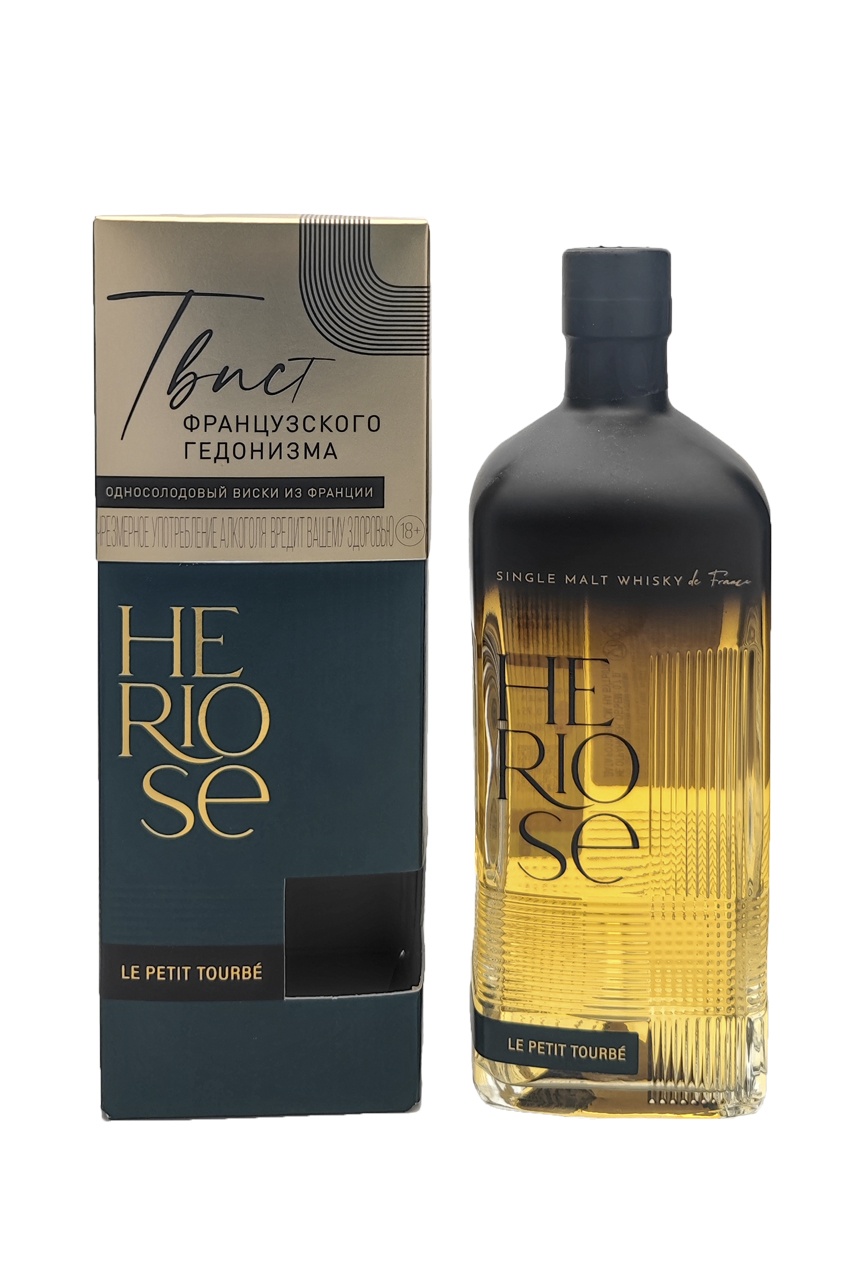 Виски Гериозе Ле Пети Турбэ, в подарочной упаковке, 0.7л