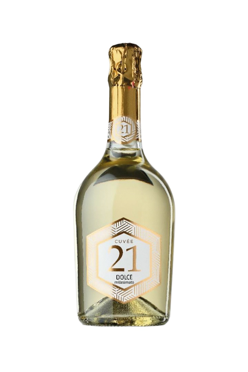 Игристое вино 21 Кюве Дольче Миллезимато, белое, сладкое, 0.75л