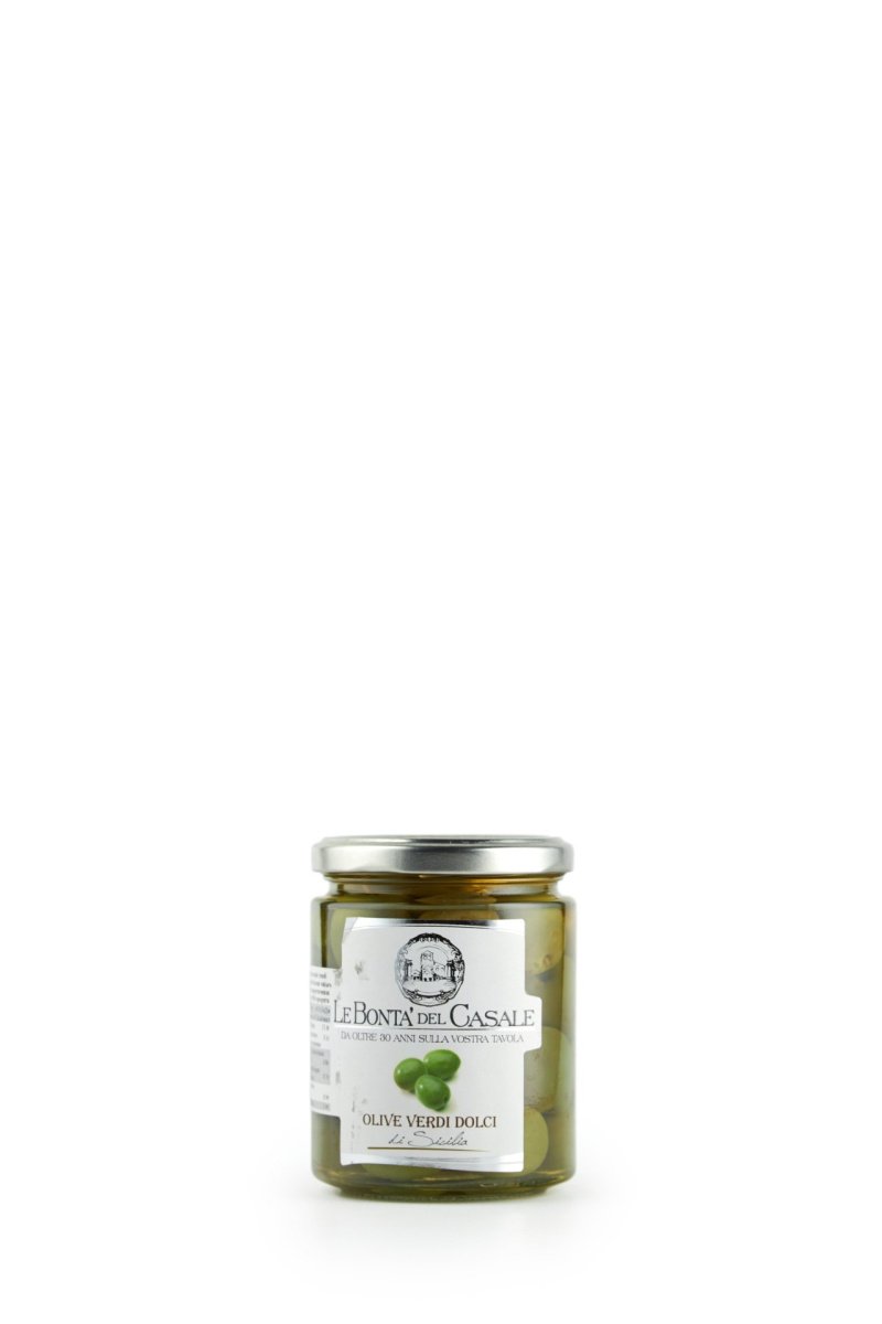 Оливки сицилийские зеленые "Дольчи ", 314мл