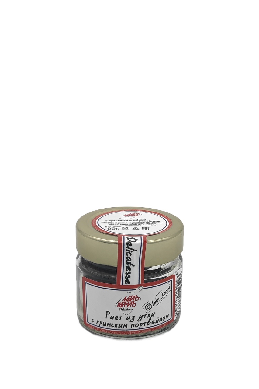 Риет из утки Любить Кормить с крымским портвейном, 90г