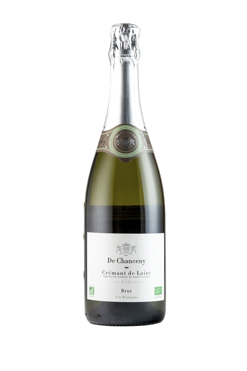 Игристое вино Креман де Луар  Де Шансени, AOC, белое, брют, 0.75л