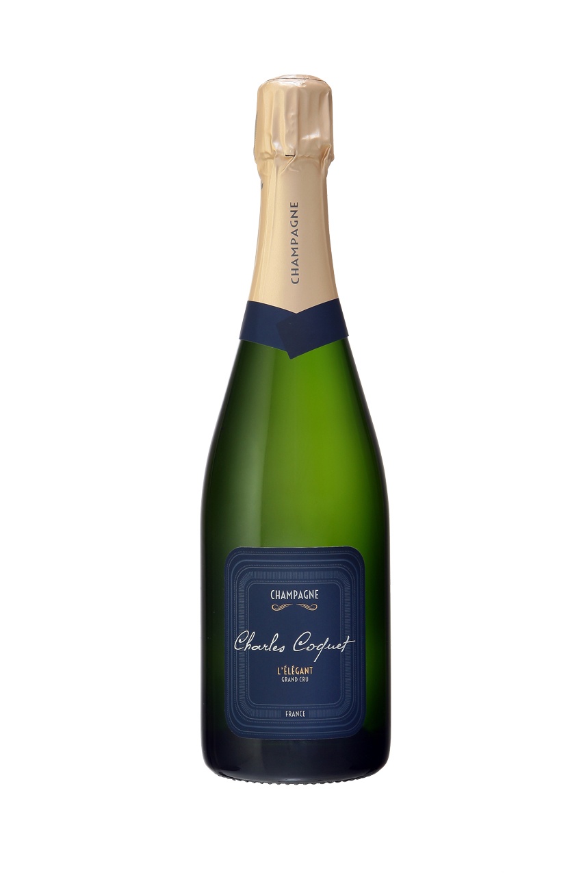 Шампанское Шарль Коке л`Элеган Гран Крю, брют, белое, 0.75л