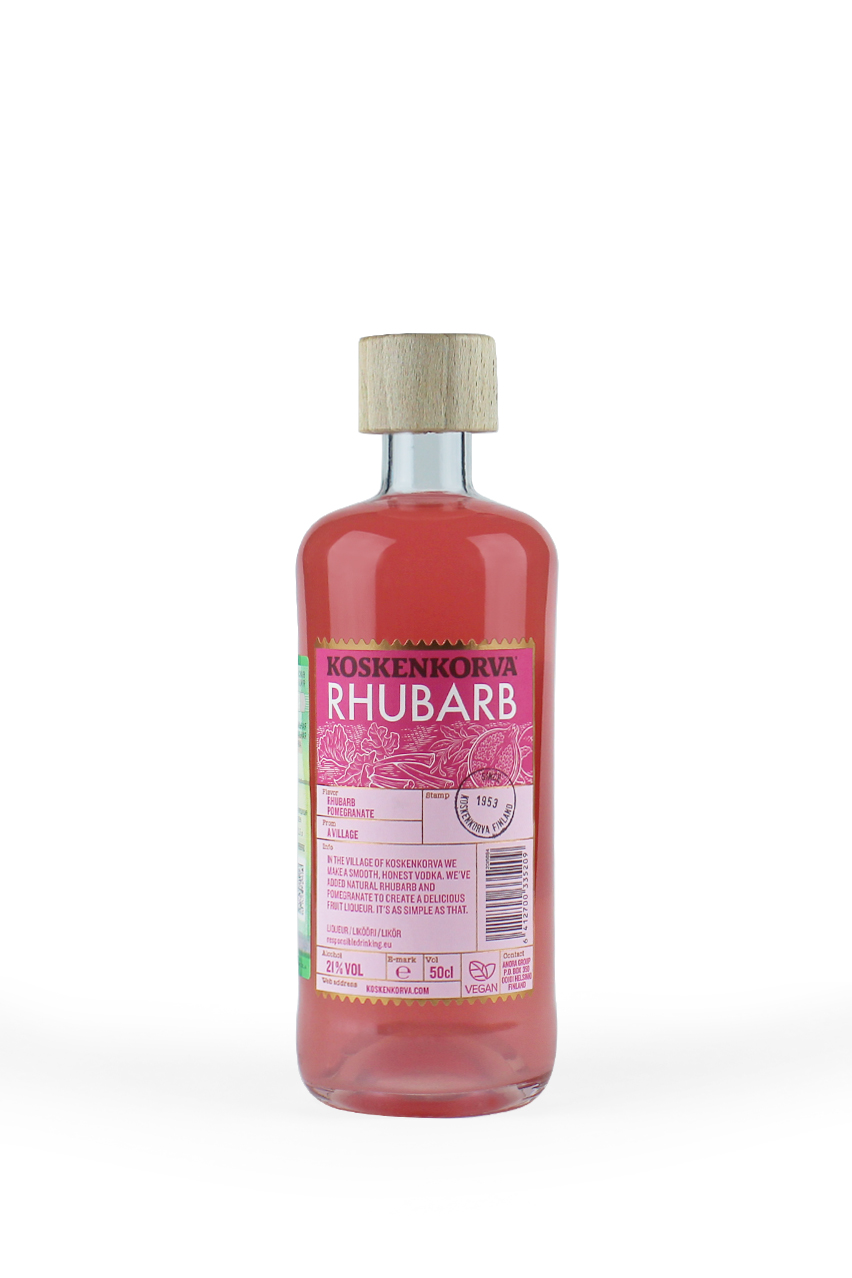 Ликер Коскенкорва Ревень и Гранат, 0.5л купить (Koskenkorva Rhubarb &  Pomegranate)