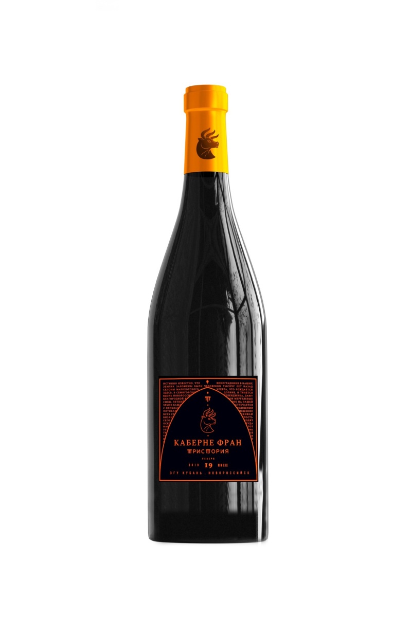 Вино Тристория Каберне Фран Резерв, красное, сухое, 0.75л