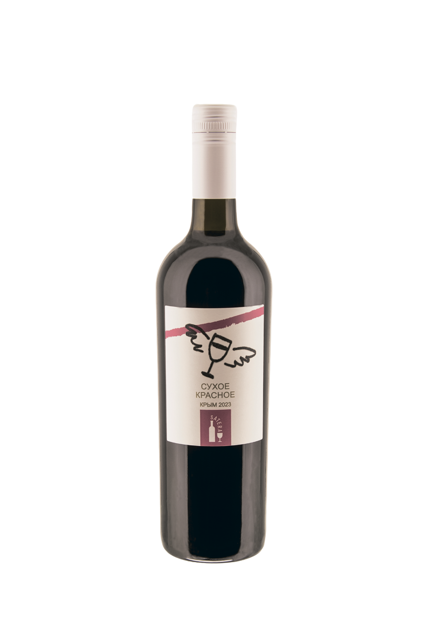 Вино Сатера UP, ЗГУ, красное, сухое, 0.75л